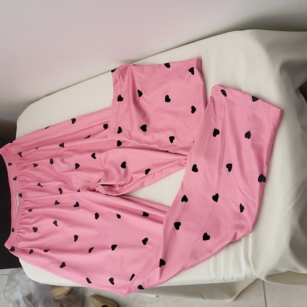 Women's Heart Print Pajama Set